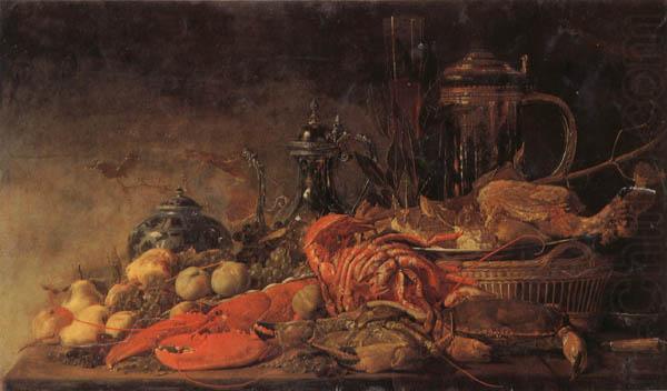 Frans Ryckhals Fruit and Lobster on a Table